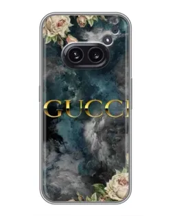Чехол для Nothing Phone 2a с картинкой «Абстрактные цветы Gucci» Чехол для Nothing Phone 2a с картинкой «Абстрактные цветы Gucci»
