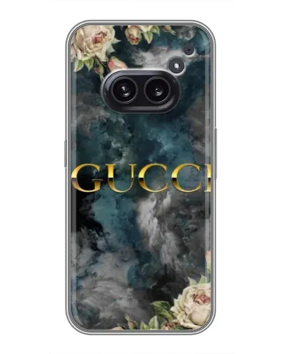 Чехол для Nothing Phone 2a с картинкой «Абстрактные цветы Gucci» Чехол для Nothing Phone 2a с картинкой «Абстрактные цветы Gucci»