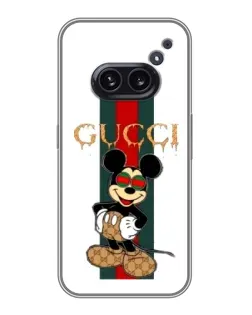 Чехол для Nothing Phone 2a с картинкой «Микки Маус Gucci — полосы» Чехол для Nothing Phone 2a с картинкой «Микки Маус Gucci — полосы»