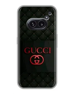Чехол для Nothing Phone 2a с картинкой «Gucci — стеганый черный» Чехол для Nothing Phone 2a с картинкой «Gucci — стеганый черный»