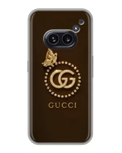 Чехол для Nothing Phone 2a с картинкой «Gucci — золотая бабочка» Чехол для Nothing Phone 2a с картинкой «Gucci — золотая бабочка»