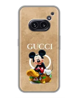 Чехол для Nothing Phone 2a с картинкой «Микки Маус Gucci — крафт» Чехол для Nothing Phone 2a с картинкой «Микки Маус Gucci — крафт»