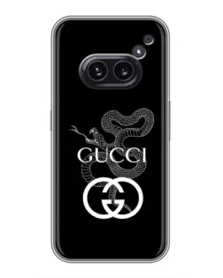 Чехол для Nothing Phone 2a с картинкой «Gucci — серебряная змея» Чехол для Nothing Phone 2a с картинкой «Gucci — серебряная змея»