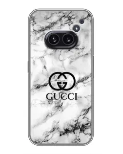 Чехол для Nothing Phone 2a с картинкой «Gucci — мраморный шик» Чехол для Nothing Phone 2a с картинкой «Gucci — мраморный шик»