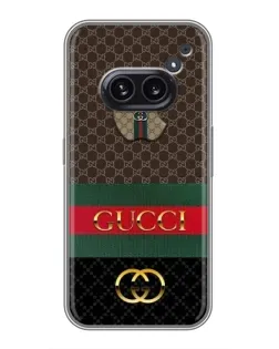 Чехол для Nothing Phone 2a с картинкой «Gucci — брендированный десерт» Чехол для Nothing Phone 2a с картинкой «Gucci — брендированный десерт»