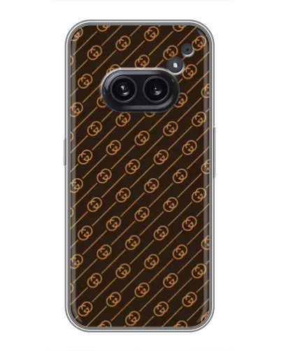 Чехол для Nothing Phone 2a с картинкой «Gucci — золотые диагонали» Чехол для Nothing Phone 2a с картинкой «Gucci — золотые диагонали»