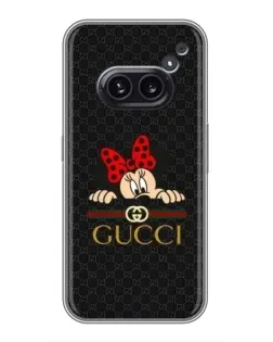 Чехол для Nothing Phone 2a с картинкой «Минни Маус Gucci — черный» Чехол для Nothing Phone 2a с картинкой «Минни Маус Gucci — черный»