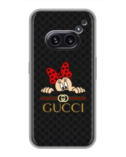 Чехол для Nothing Phone 2a с картинкой «Минни Маус Gucci — черный» Чехол для Nothing Phone 2a с картинкой «Минни Маус Gucci — черный»