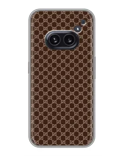 Чехол для Nothing Phone 2a с картинкой «Gucci — шоколадная сетка» Чехол для Nothing Phone 2a с картинкой «Gucci — шоколадная сетка»