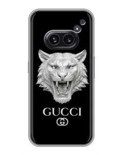 Чехол для Nothing Phone 2a с картинкой «Gucci — серебряный лев» Чехол для Nothing Phone 2a с картинкой «Gucci — серебряный лев»