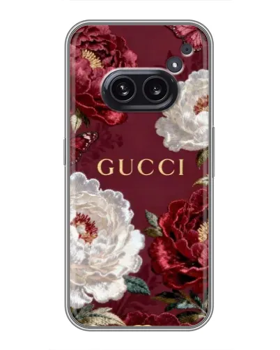 Чехол для Nothing Phone 2a с картинкой «Gucci — бордовые розы» Чехол для Nothing Phone 2a с картинкой «Gucci — бордовые розы»