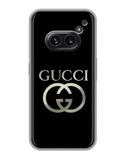 Чехол для Nothing Phone 2a с картинкой «Gucci — золото на черном» Чехол для Nothing Phone 2a с картинкой «Gucci — золото на черном»