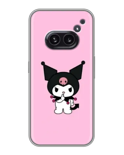 Чехол для Nothing Phone 2a с картинкой «Kuromi — розовая нежность»
