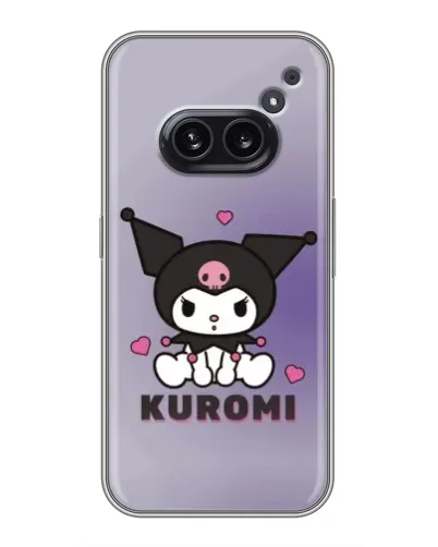 Чехол для Nothing Phone 2a с картинкой «Kuromi — фиолетовый арт»