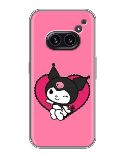 Чехол для Nothing Phone 2a с картинкой «Kuromi — любовь в сердце»