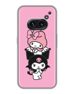 Чехол для Nothing Phone 2a с картинкой «My Melody и Kuromi» Чехол для Nothing Phone 2a с картинкой «My Melody и Kuromi»