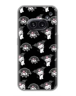 Чехол для Nothing Phone 2a с картинкой «Черный паттерн Kuromi» Чехол для Nothing Phone 2a с картинкой «Черный паттерн Kuromi»