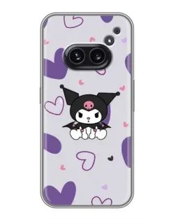 Чехол для Nothing Phone 2a с картинкой «Kuromi и лавандовые сердца» Чехол для Nothing Phone 2a с картинкой «Kuromi и лавандовые сердца»