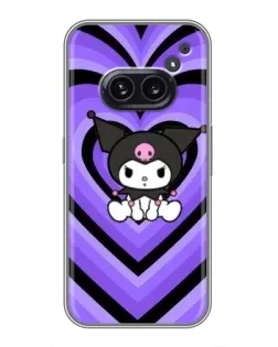 Чехол для Nothing Phone 2a с картинкой «Kuromi и фиолетовые сердца» Чехол для Nothing Phone 2a с картинкой «Kuromi и фиолетовые сердца»