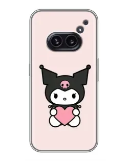 Чехол для Nothing Phone 2a с картинкой «Kuromi и сердце» Чехол для Nothing Phone 2a с картинкой «Kuromi и сердце»