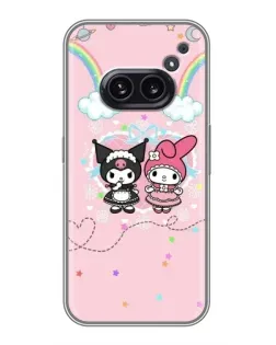 Чехол для Nothing Phone 2a с картинкой «My Melody и Kuromi» Чехол для Nothing Phone 2a с картинкой «My Melody и Kuromi»