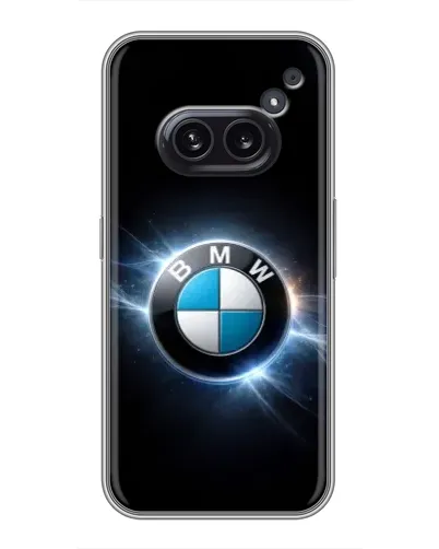 Чехол для Nothing Phone 2a с картинкой «BMW — неоновое сияние»