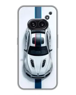 Чехол для Nothing Phone 2a с картинкой «Вид сверху — BMW M»