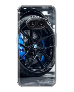 Чехол для Nothing Phone 2a с картинкой «Колесо BMW вблизи» Чехол для Nothing Phone 2a с картинкой «Колесо BMW вблизи»