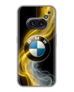 Чехол для Nothing Phone 2a с картинкой «Золотистый дым BMW» Чехол для Nothing Phone 2a с картинкой «Золотистый дым BMW»