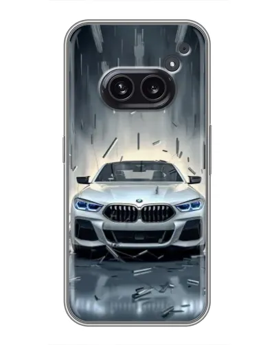 Чехол для Nothing Phone 2a с картинкой «BMW в свете фар»
