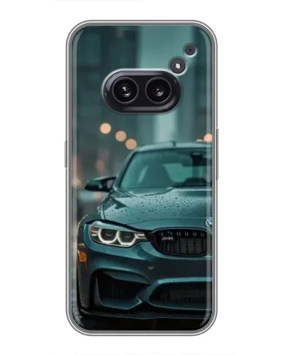 Чехол для Nothing Phone 2a с картинкой «BMW в огнях города»