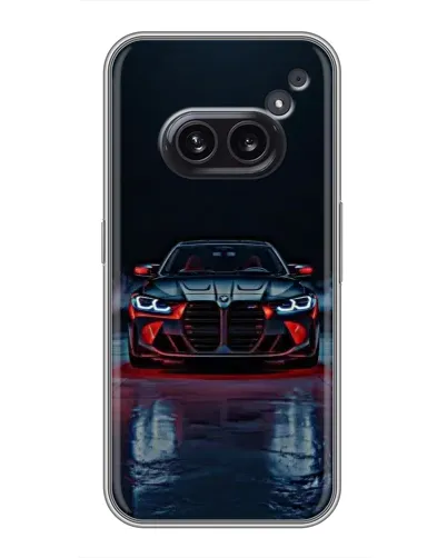Чехол для Nothing Phone 2a с картинкой «BMW на мокрой дороге»