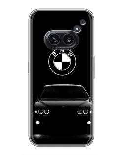 Чехол для Nothing Phone 2a с картинкой «BMW — взгляд из темноты» Чехол для Nothing Phone 2a с картинкой «BMW — взгляд из темноты»