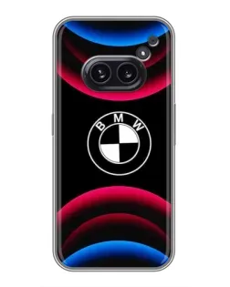 Чехол для Nothing Phone 2a с картинкой «Логотип BMW и неоновые дуги» Чехол для Nothing Phone 2a с картинкой «Логотип BMW и неоновые дуги»
