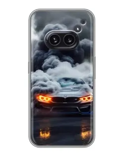 Чехол для Nothing Phone 2a с картинкой «BMW в дыму» Чехол для Nothing Phone 2a с картинкой «BMW в дыму»