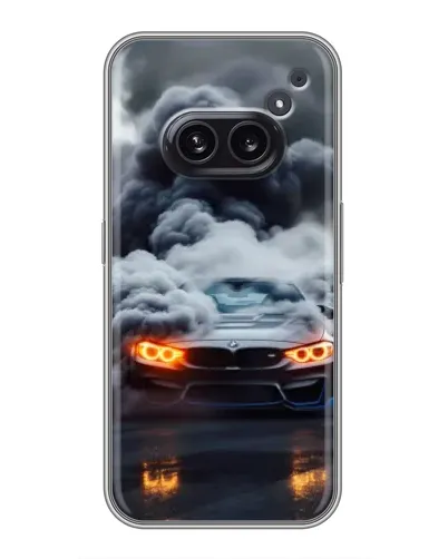 Чехол для Nothing Phone 2a с картинкой «BMW в дыму»