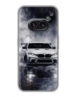 Чехол для Nothing Phone 2a с картинкой «BMW сквозь туман» Чехол для Nothing Phone 2a с картинкой «BMW сквозь туман»