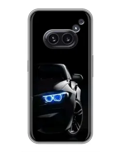 Чехол для Nothing Phone 2a с картинкой «BMW — ночной взгляд» Чехол для Nothing Phone 2a с картинкой «BMW — ночной взгляд»