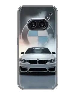 Чехол для Nothing Phone 2a с картинкой «BMW в белом дыму» Чехол для Nothing Phone 2a с картинкой «BMW в белом дыму»