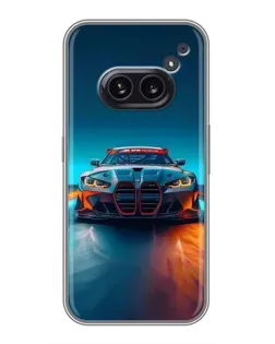 Чехол для Nothing Phone 2a с картинкой «BMW — огни неона» Чехол для Nothing Phone 2a с картинкой «BMW — огни неона»