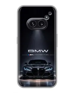 Чехол для Nothing Phone 2a с картинкой «BMW сквозь ночной город» Чехол для Nothing Phone 2a с картинкой «BMW сквозь ночной город»