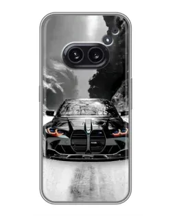 Чехол для Nothing Phone 2a с картинкой «BMW — акварельный дрифт» Чехол для Nothing Phone 2a с картинкой «BMW — акварельный дрифт»