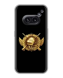 Чехол для Nothing Phone 2a с картинкой «PUBG — оранжевый градиент» Чехол для Nothing Phone 2a с картинкой «PUBG — оранжевый градиент»