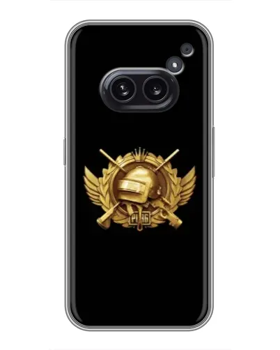 Чехол для Nothing Phone 2a с картинкой «PUBG — оранжевый градиент»