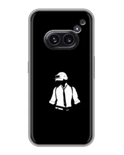 Чехол для Nothing Phone 2a с картинкой «PUBG — белый шлем» Чехол для Nothing Phone 2a с картинкой «PUBG — белый шлем»