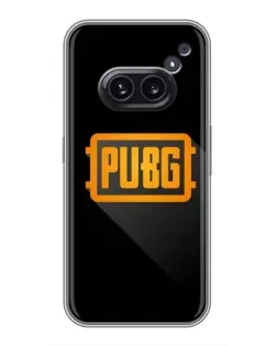 Чехол для Nothing Phone 2a с картинкой «PUBG — рамка лого» Чехол для Nothing Phone 2a с картинкой «PUBG — рамка лого»