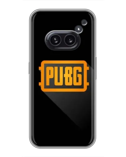 Чехол для Nothing Phone 2a с картинкой «PUBG — рамка лого»
