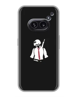 Чехол для Nothing Phone 2a с картинкой «PUBG — силуэт воина» Чехол для Nothing Phone 2a с картинкой «PUBG — силуэт воина»