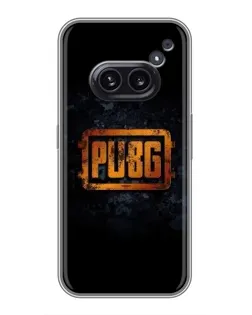 Чехол для Nothing Phone 2a с картинкой «PUBG — золотой логотип» Чехол для Nothing Phone 2a с картинкой «PUBG — золотой логотип»