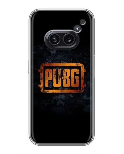 Чехол для Nothing Phone 2a с картинкой «PUBG — золотой логотип»